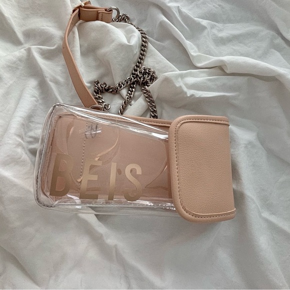BEIS Handbags - Beis Clear Phone Purse
